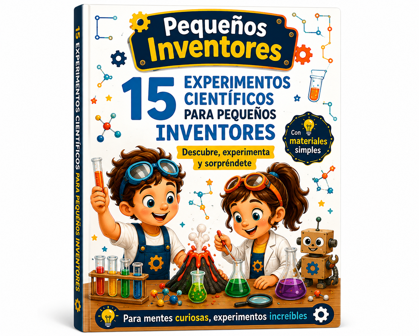 Libro 15 Experimentos Científicos para Pequeños Inventores